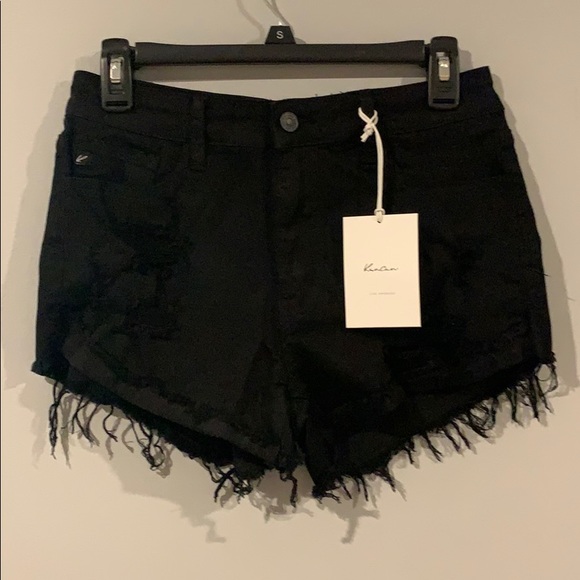 kancan - high rise boyfriend shorts - Picture 2 of 5